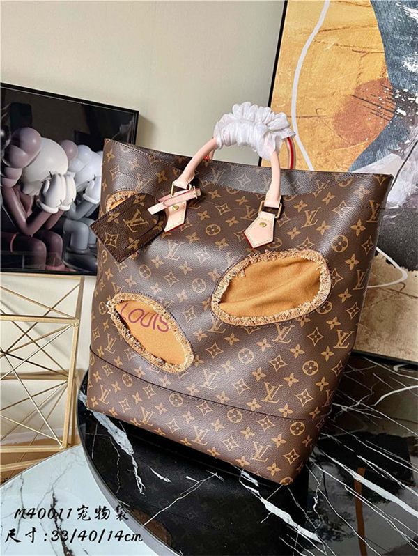 Louis Vuitton PET BAG Burned Holes M40011 High