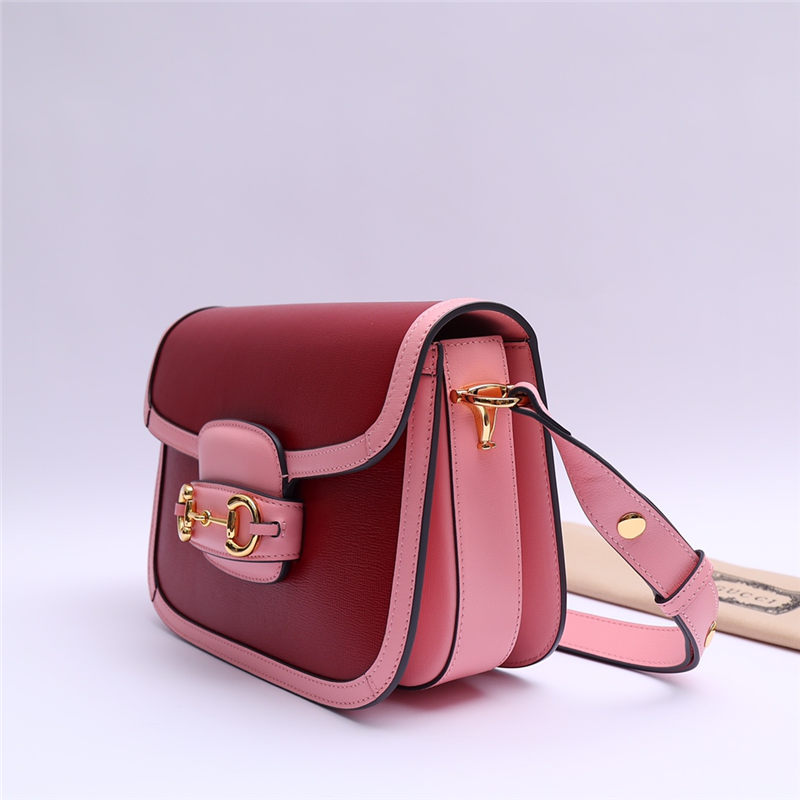 Gucci Horsebit 1955 shoulder bag 602204 Red & Pink High