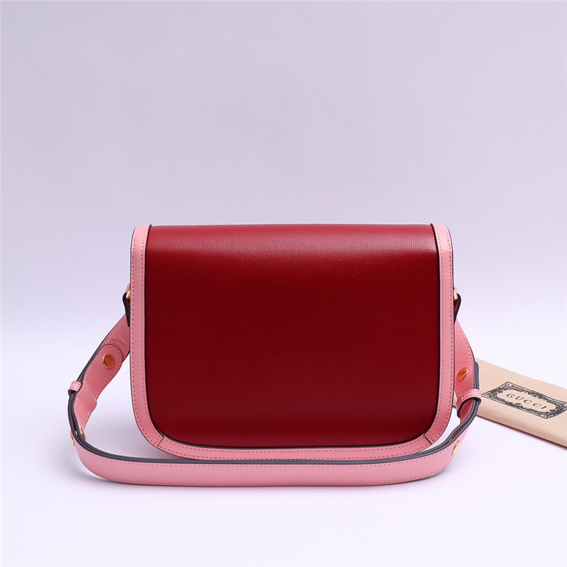 Gucci Horsebit 1955 shoulder bag 602204 Red & Pink High