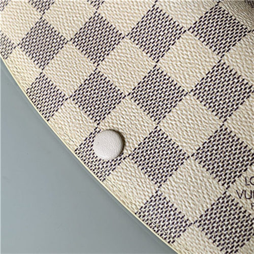 Louis Vuitton Emilie Wallet Damier Azur Beige High