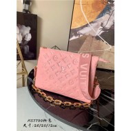 Louis Vuitton COUSSIN PM Monogram-embossed puffy lambskin Pink M57790 High