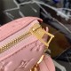 Louis Vuitton COUSSIN PM Monogram-embossed puffy lambskin Pink M57790 High