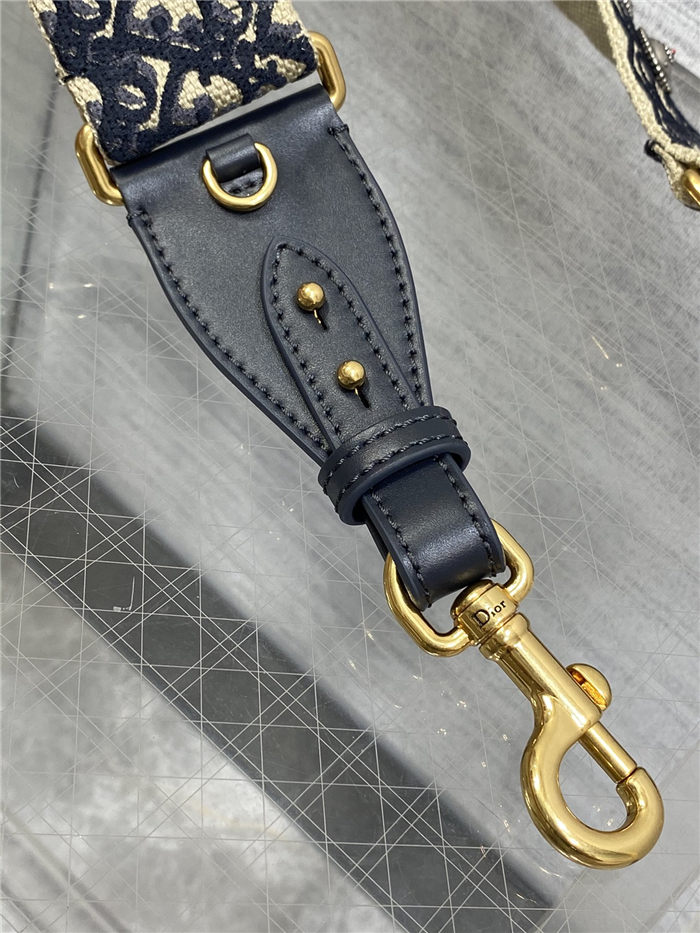 SHOULDER STRAP Dior Oblique Embroidered Blue High