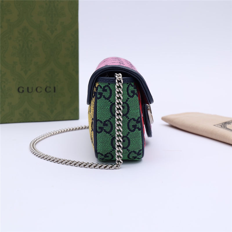 GG Marmont Multicolour super mini bag 476433 High