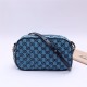 GG Marmont Multicolour small shoulder bag 447632 Blue High