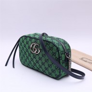 GG Marmont Multicolour small shoulder bag 447632 Green High