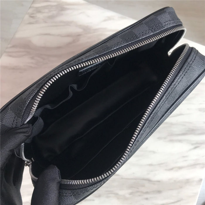 Louis Vuitton TOILET POUCH GM Damier Graphite canvas High