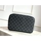 Louis Vuitton TOILET POUCH GM Damier Graphite canvas High