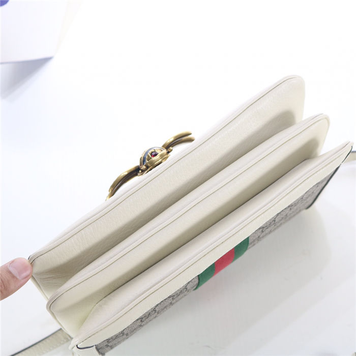 Gucci Queen Margaret GG Supreme medium shoulder bag 524356 White High