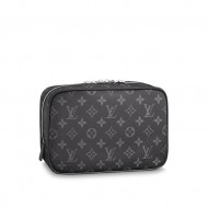 Louis Vuitton TOILET POUCH GM Monogram Eclipse canvas High