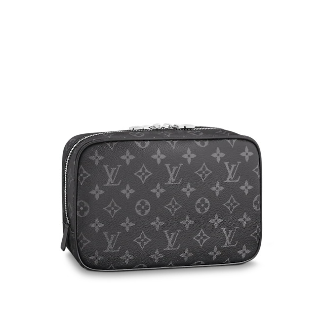 Louis Vuitton TOILET POUCH GM Monogram Eclipse canvas High