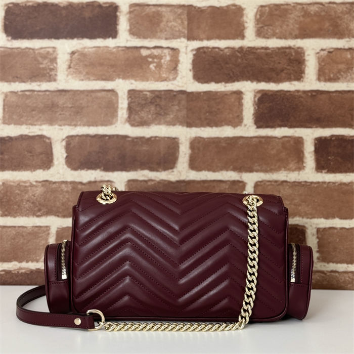 Gucci GG MARMONT SMALL MULTI-POCKET BAG 795228 Burgundy High