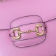 Gucci Horsebit 1955 shoulder bag 602204 Pink leather high