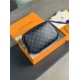 Louis Vuitton TOILET POUCH PM Damier Graphite canvas High