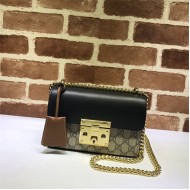 Gucci Padlock small GG shoulder bag 409487 Black High