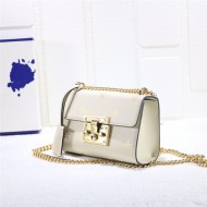 Gucci Padlock small shoulder bag 432182 Bee Star White High