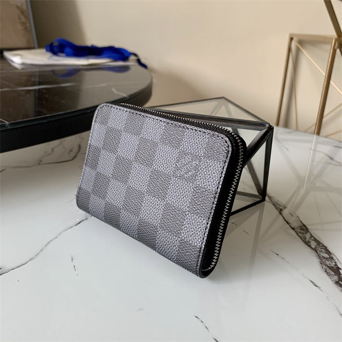 Louis Vuitton Zippy Coin Purse Damier Graphite N63070 High