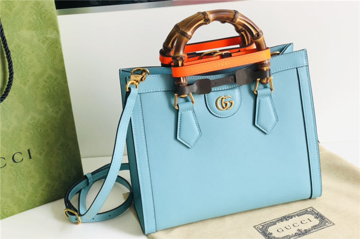 Gucci Diana small tote bag 660195 Blue High