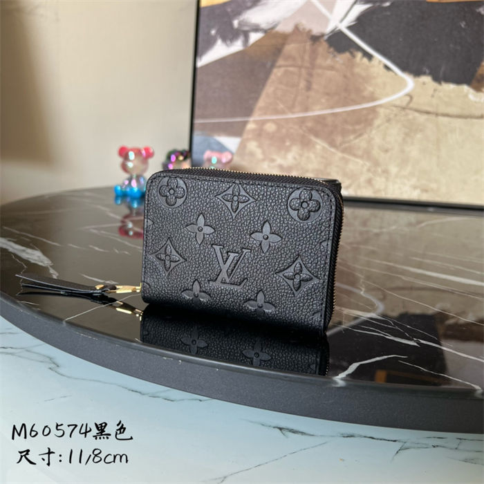 Louis Vuitton Zippy Coin Purse Monogram Empreinte Black High