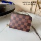 Louis Vuitton Zippy Coin Purse Damier Ebene Coffee-Inside N63070 High