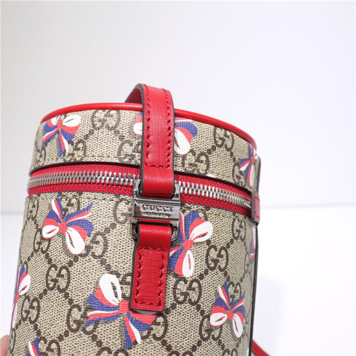 Gucci GG Supreme Monogram Childrens Crossbody Bag 477854 Bow High