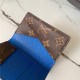 Louis Vuitton POCKET ORGANIZER Monogram Macassar M80778 Blue High