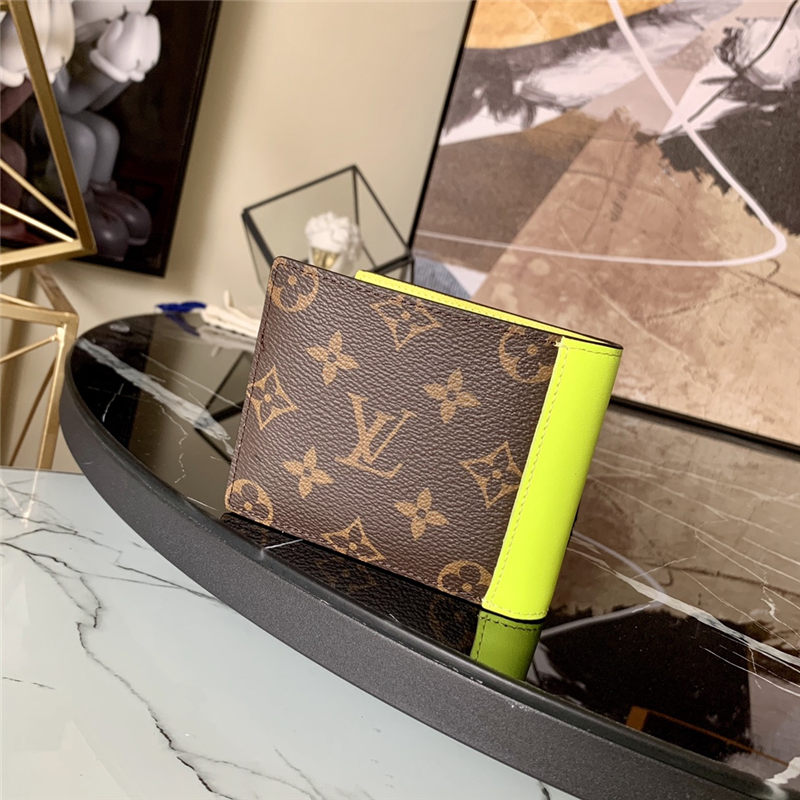 Louis Vuitton MULTIPLE WALLET Monogram Macassar M80781 Yellow High