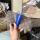 Louis Vuitton MULTIPLE WALLET Monogram Macassar M80781 Blue High