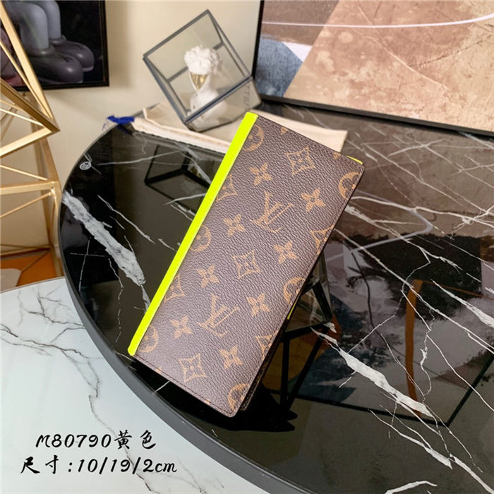 Louis Vuitton BRAZZA WALLET Monogram Macassar M80790 Yellow High