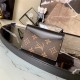 Louis Vuitton POCKET ORGANIZER Monogram Macassar M60111 Black High