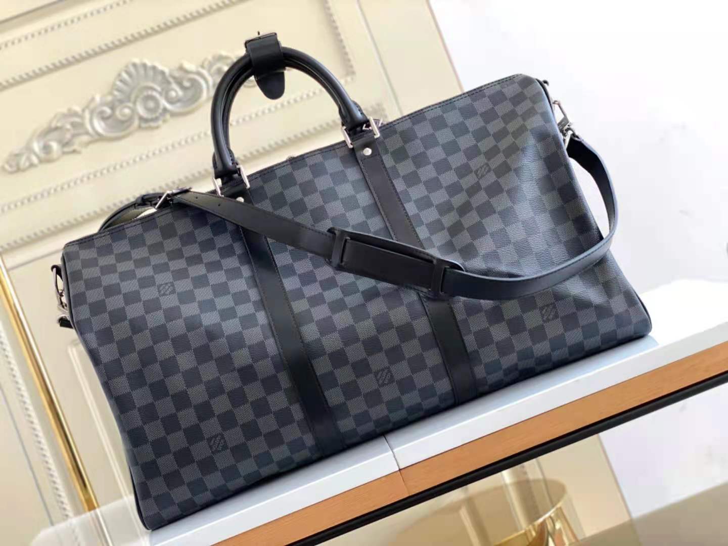 Louis Vuitton Keepall Bandoulière 50 Damier Graphite High