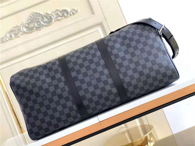 Louis Vuitton Keepall Bandoulière 50 Damier Graphite High