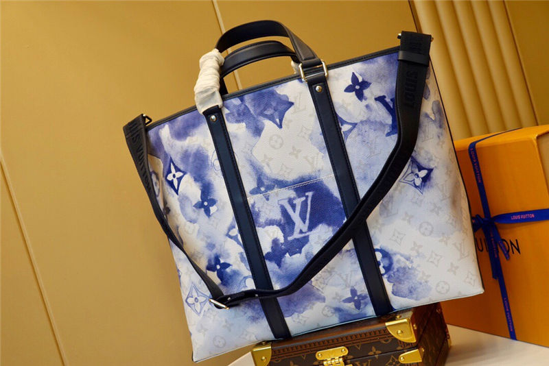 Louis Vuitton NEW TOTE GM Monogram Watercolor coated canvas M45755 Blue High