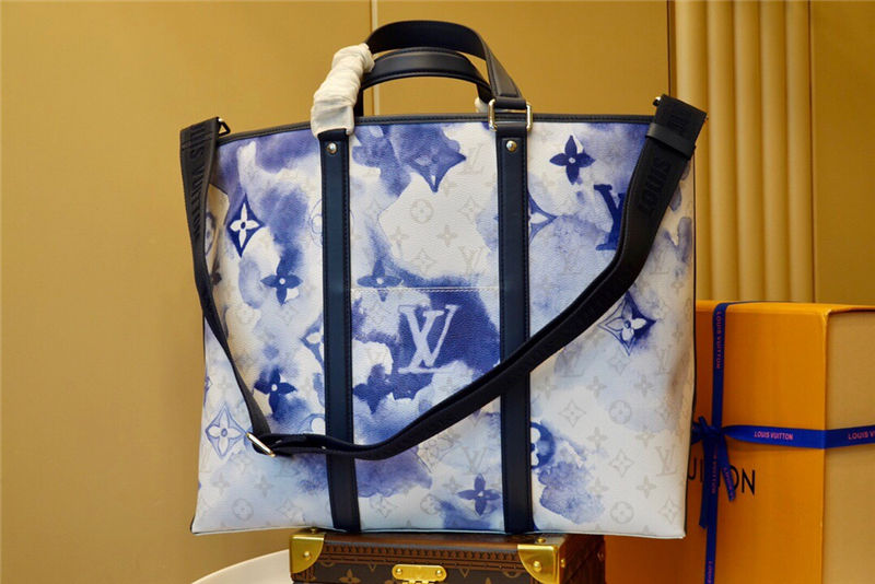 Louis Vuitton NEW TOTE GM Monogram Watercolor coated canvas M45755 Blue High