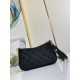 Louis Vuitton EASY POUCH ON STRAP Embossed Monogram Empreinte cowhide leather Black High