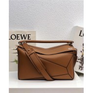 Large Puzzle bag in classic calfskin Tan High