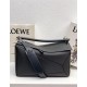 Large Puzzle bag in grained calfskin Dark Grey High