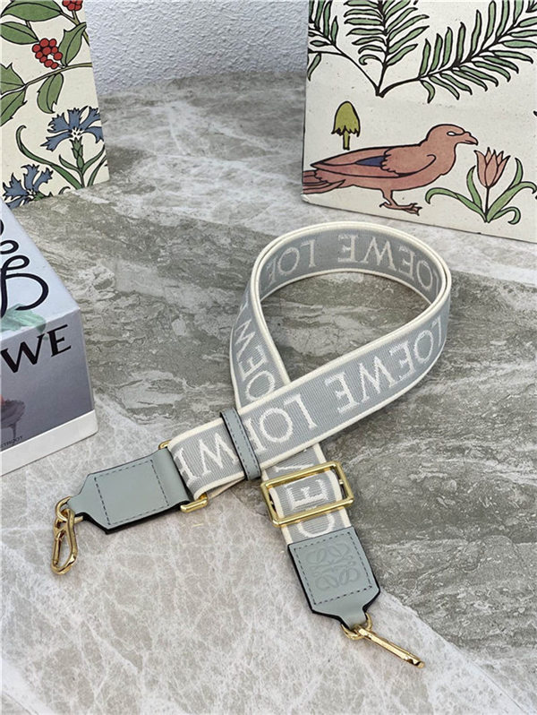 Loewe Anagram strap in jacquard and calfskin C High