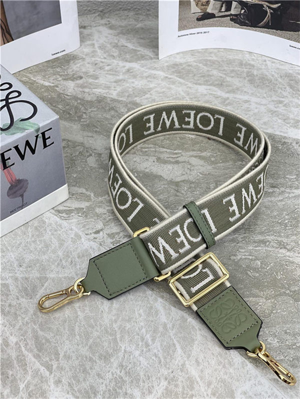 Loewe Anagram strap in jacquard and calfskin D High