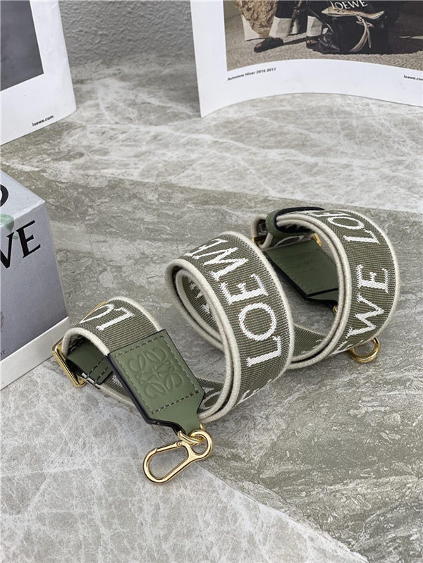 Loewe Anagram strap in jacquard and calfskin D High