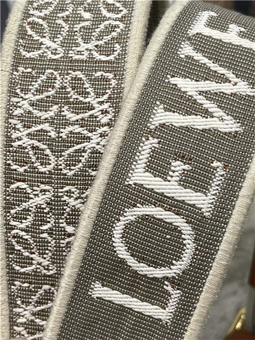 Loewe Anagram strap in jacquard and calfskin E High