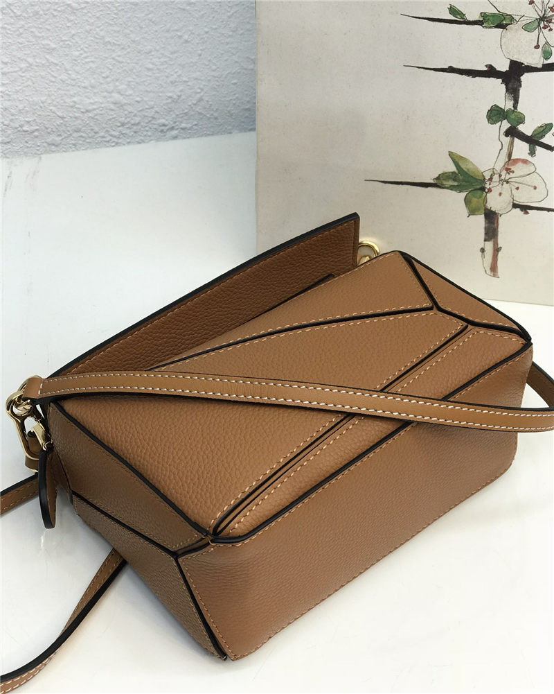 Mini Puzzle bag in soft grained calfskin High