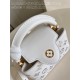 Louis Vuitton Capucines Mini Calfskin leather embroidery White M22922/M22863 High