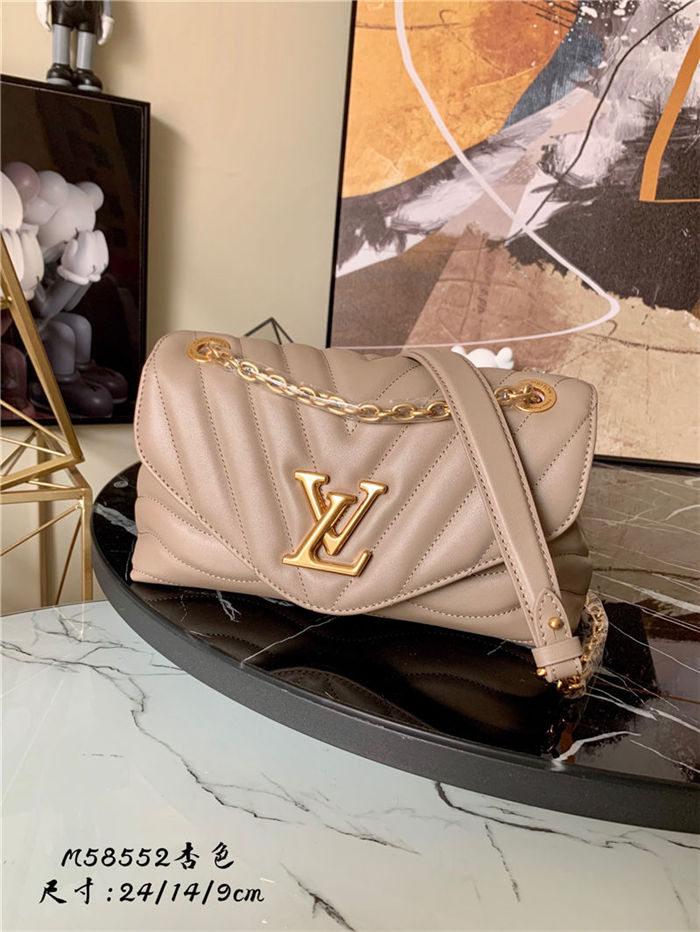 Louis Vuitton LV NEW WAVE CHAIN BAG Smooth cowhide leather M58550 Taupe High