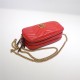 GG Marmont Mini Chain Bag 546581 Red High