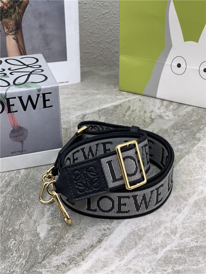 Loewe Anagram strap in jacquard and calfskin F High