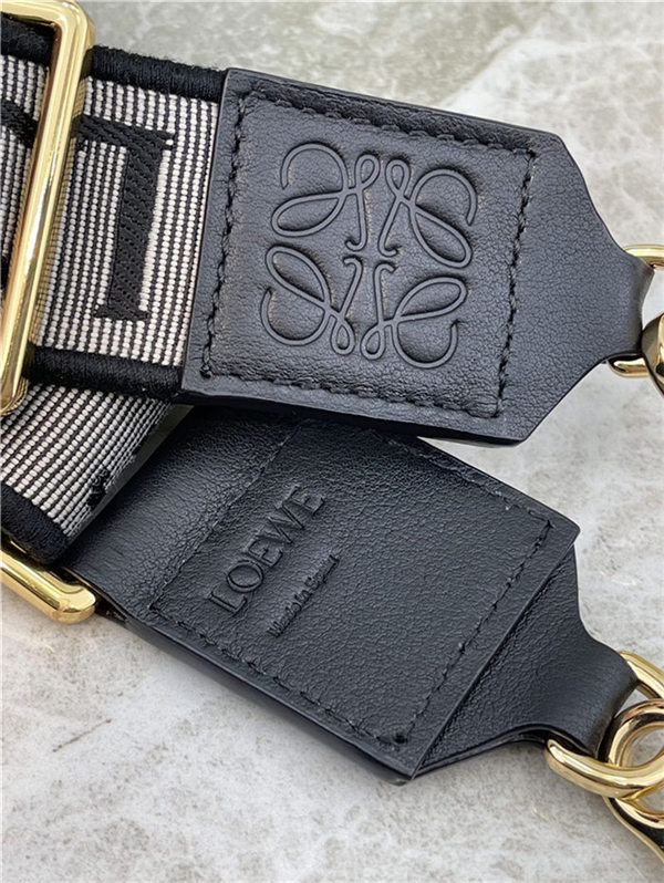 Loewe Anagram strap in jacquard and calfskin F High