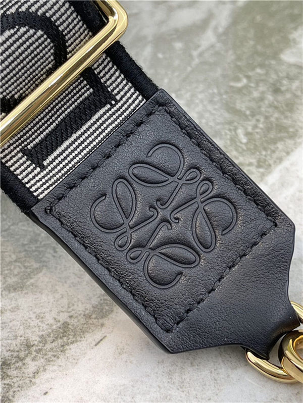 Loewe Anagram strap in jacquard and calfskin F High