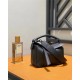 Mini Puzzle bag in satin calfskin Black High