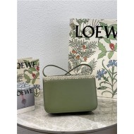 Goya bag in Anagram jacquard and calfskin Green High